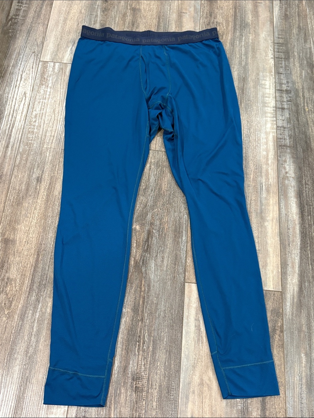 Patagonia Blue Capilene Base Layer Pants large